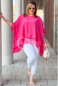 BINA Bluse in Fuchsia – Große Größen | Cavaricci.de