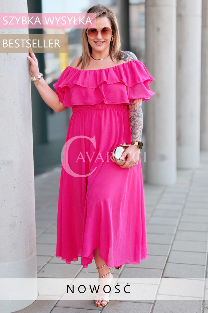 Kleid in Fuchsia – Große Größen | Cavaricci.de