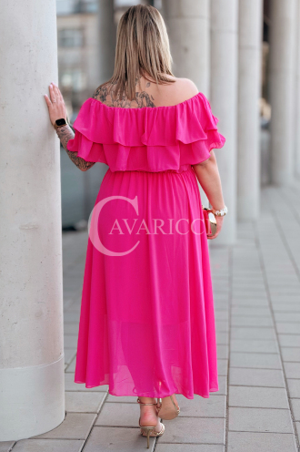 Kleid in Fuchsia – Große Größen | Cavaricci.de