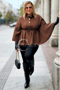 FENJA Poncho-Mantel Plus Size – Elegant & Kuschelig