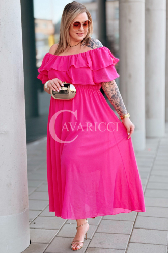 Kleid in Fuchsia – Große Größen | Cavaricci.de