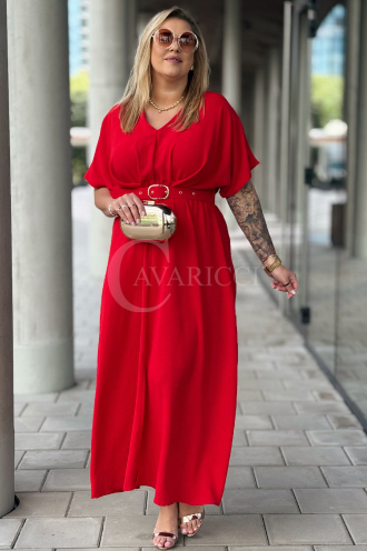 AMANDA Kleid in Rot – Große Größen | Cavaricci.de
