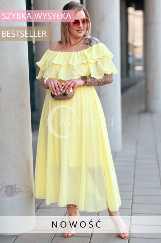 Kleid in Gelb – Große Größen | Cavaricci.de