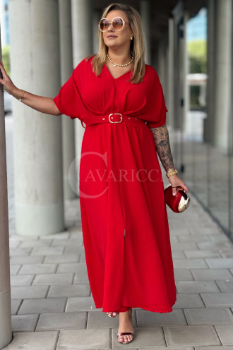 AMANDA Kleid in Rot – Große Größen | Cavaricci.de