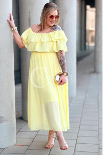 Kleid in Gelb – Große Größen | Cavaricci.de