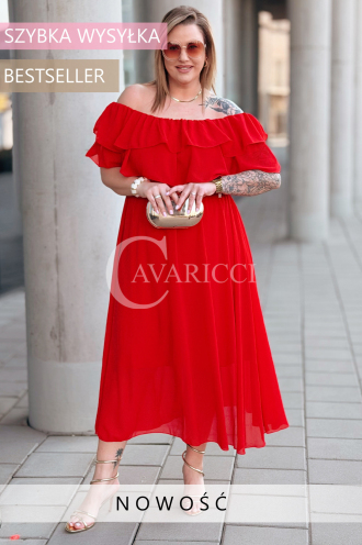 Kleid in Rot – Große Größen | Cavaricci.de