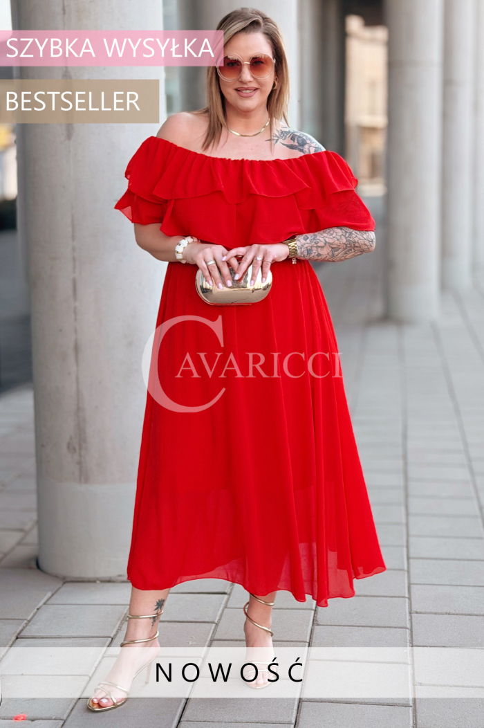 Kleid in Rot – Große Größen | Cavaricci.de
