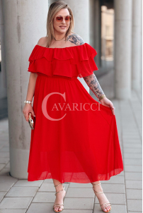 Kleid in Rot – Große Größen | Cavaricci.de
