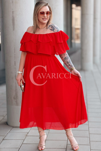 Kleid in Rot – Große Größen | Cavaricci.de