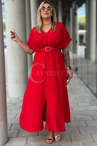 AMANDA Kleid in Rot – Große Größen | Cavaricci.de