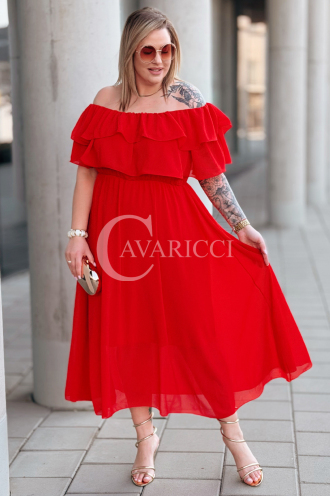 Kleid in Rot – Große Größen | Cavaricci.de