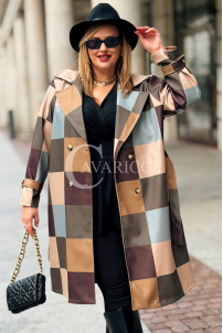 ALESSANDRA Übergrößen-Mantel: Elegant & Stilvoll in Grün