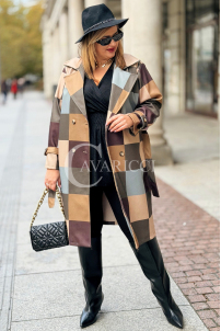 ALESSANDRA Übergrößen-Mantel: Elegant & Stilvoll in Grün