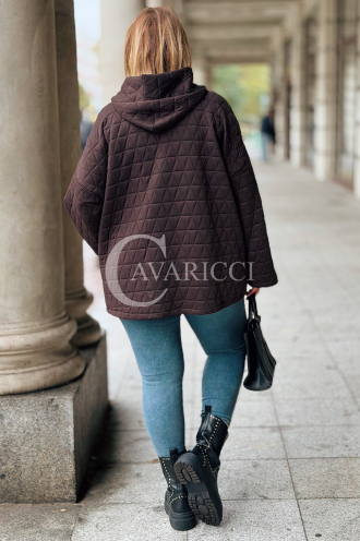 ANASTASSIA Damen-Steppjacke mit Kapuze – Übergröße