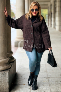 ANASTASSIA Damen-Steppjacke mit Kapuze – Übergröße