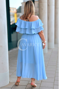 Kleid in Hellblau – Große Größen | Cavaricci.de