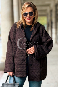 ANASTASSIA Damen-Steppjacke mit Kapuze – Übergröße