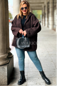 ANASTASSIA Damen-Steppjacke mit Kapuze – Übergröße