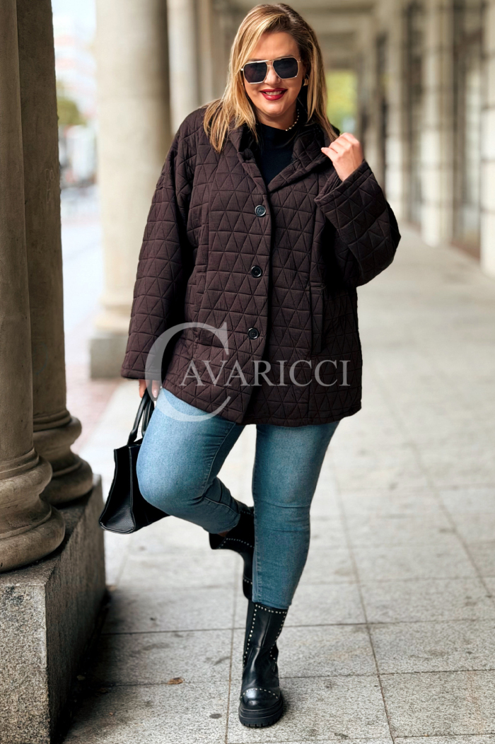 ANASTASSIA Damen-Steppjacke mit Kapuze – Übergröße