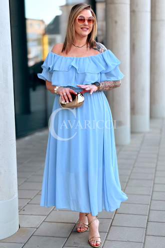 Kleid in Hellblau – Große Größen | Cavaricci.de