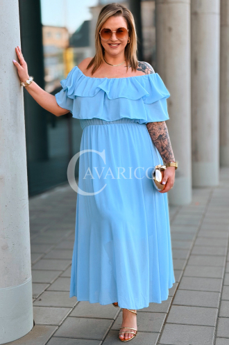 Kleid in Hellblau – Große Größen | Cavaricci.de