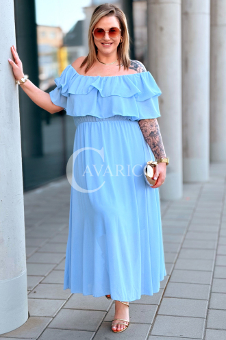 Kleid in Hellblau – Große Größen | Cavaricci.de