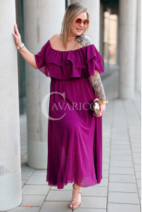Kleid in Purpur – Große Größen | Cavaricci.de