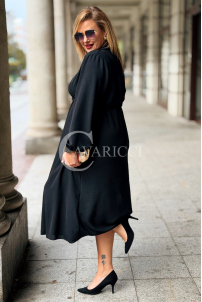 Elegantes Maxi-Kleid in Übergröße mit Taillenbindung