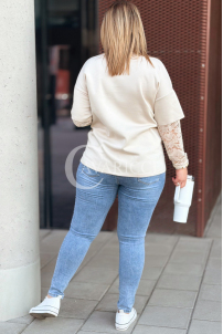 BENEDETTA Pullover in Beige – Große Größen | Cavaricci.de