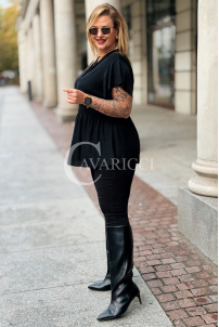 DOMINIQUE Glänzende Damen-Bluse in Übergröße | Elegant