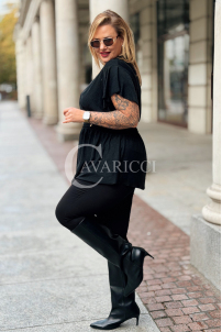 DOMINIQUE Glänzende Damen-Bluse in Übergröße | Elegant