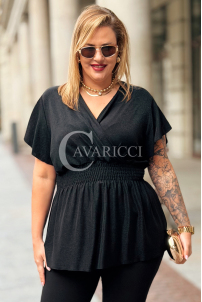 DOMINIQUE Glänzende Damen-Bluse in Übergröße | Elegant
