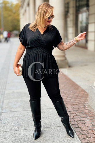 DOMINIQUE Glänzende Damen-Bluse in Übergröße | Elegant