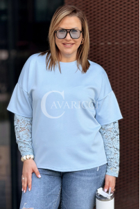 BENEDETTA Pullover in Hellblau – Große Größen | Cavaricci.de