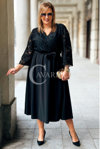 LILIANA Langes Spitzenkleid in Übergröße – Elegant & Feminin