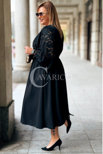 LILIANA Langes Spitzenkleid in Übergröße – Elegant & Feminin