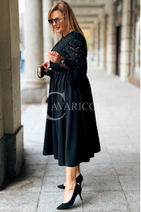 LILIANA Langes Spitzenkleid in Übergröße – Elegant & Feminin
