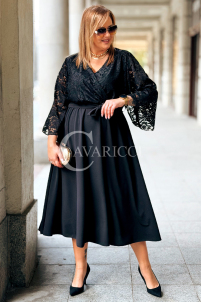 LILIANA Langes Spitzenkleid in Übergröße – Elegant & Feminin