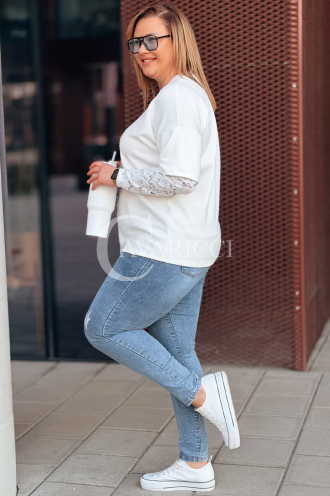 BENEDETTA Pullover in Creme – Große Größen | Cavaricci.de
