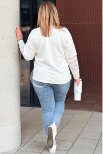 BENEDETTA Pullover in Creme – Große Größen | Cavaricci.de