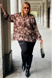 MIRANDA Elegante Übergröße-Bluse mit Paisley-Muster