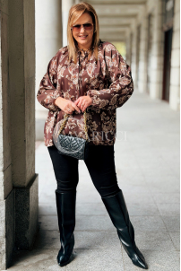 MIRANDA Elegante Übergröße-Bluse mit Paisley-Muster