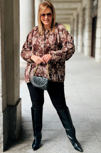 MIRANDA Elegante Übergröße-Bluse mit Paisley-Muster