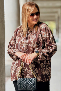 MIRANDA Elegante Übergröße-Bluse mit Paisley-Muster