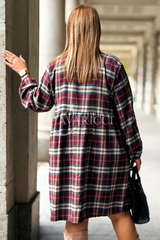 Kariertes Hemdkleid in Übergröße – Stilvoll & Bequem
