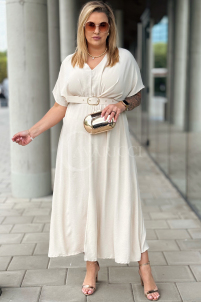 AMANDA Kleid in Beige – Große Größen | Cavaricci.de