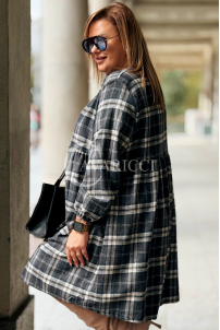 NOELE Kariertes Hemdkleid Plus Size – Elegant & Bequem