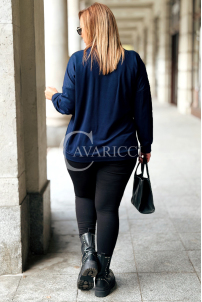 ADELAIDE Sweatshirt in großen Größen mit Paillettenschleife