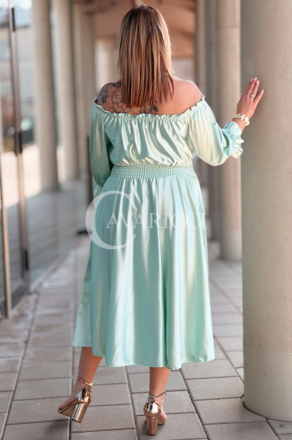SENNA Kleid in Mintgrün – Große Größen | Cavaricci.de