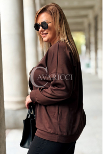 ADELAIDE Sweatshirt mit Pailletten-Schleife in großen Größen